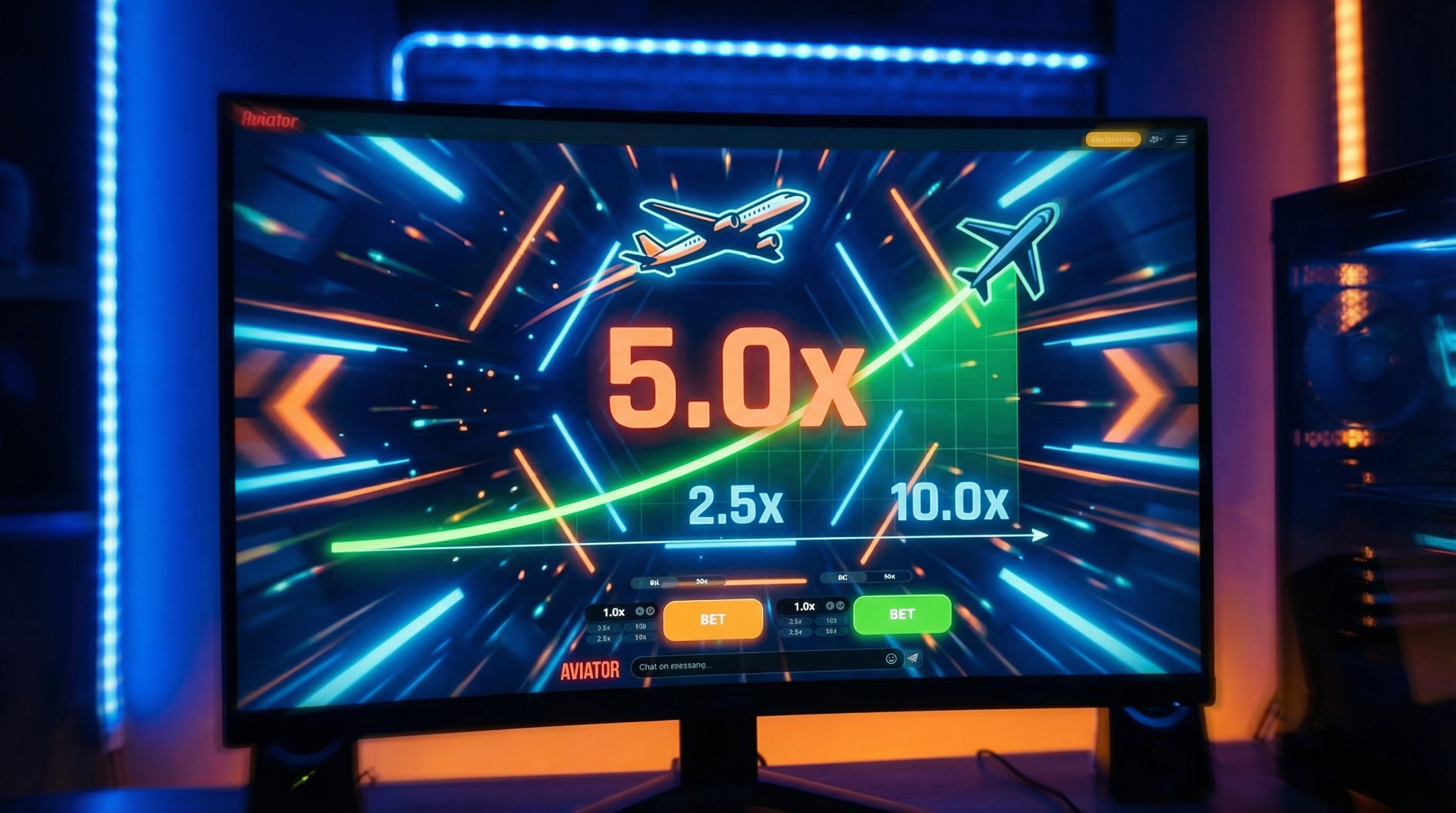 Aviator - Juego de crash con multiplicadores