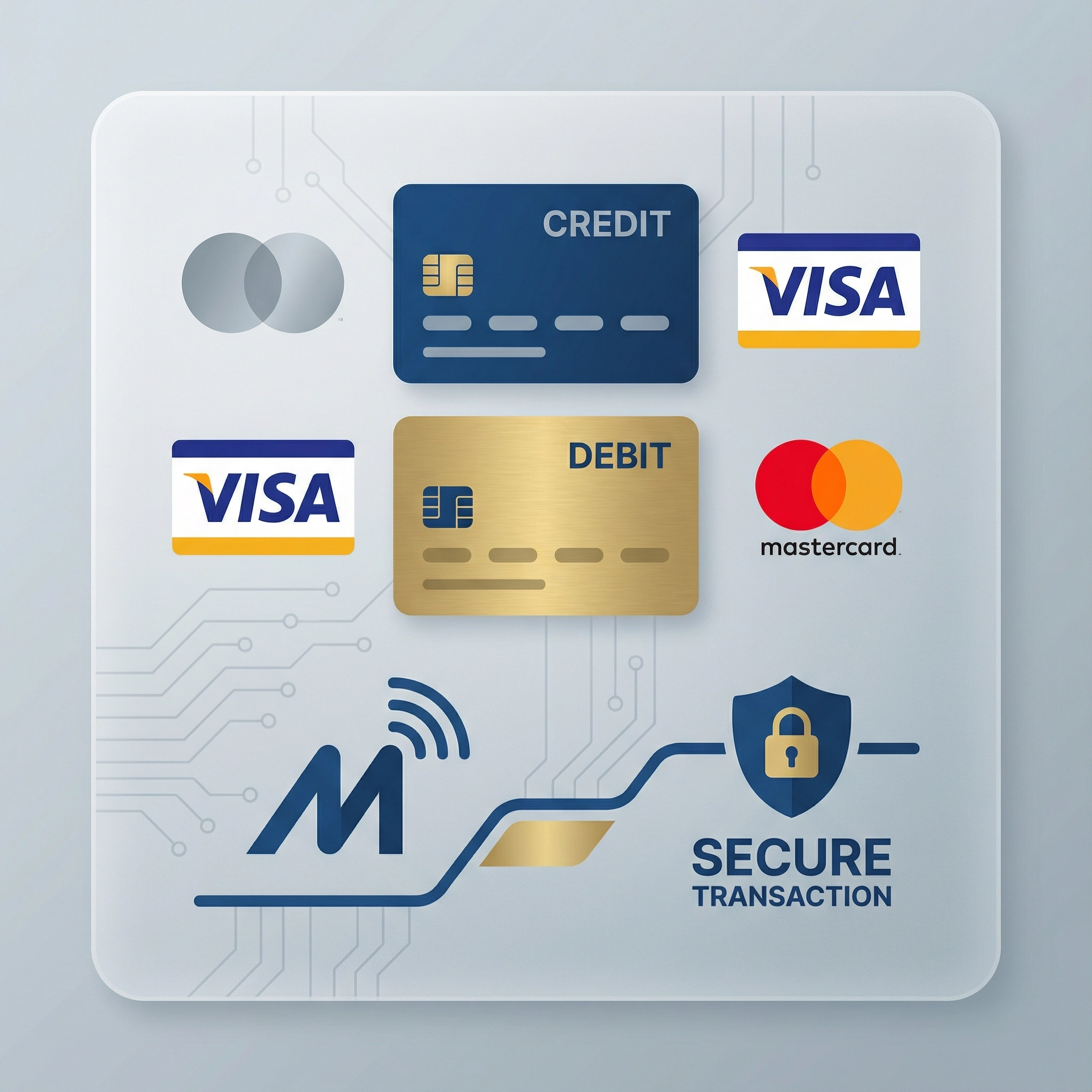 Tarjetas de crédito y débito - Visa y Mastercard